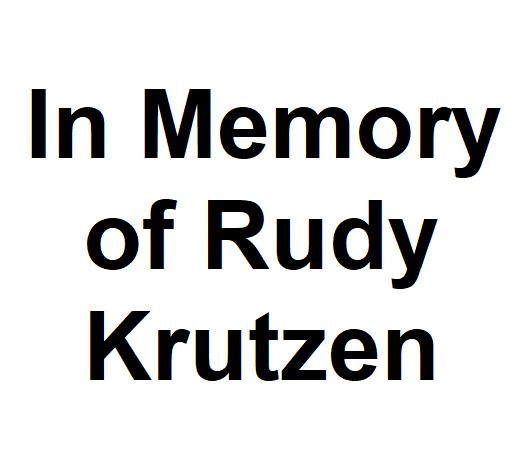 In Memory of Rudy Krutzen